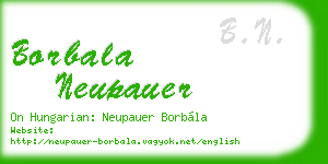 borbala neupauer business card